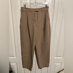 Abercrombie & Fitch Tan Curve Love Straight Leg